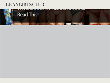 Tablet Screenshot of leangirlsclub.com